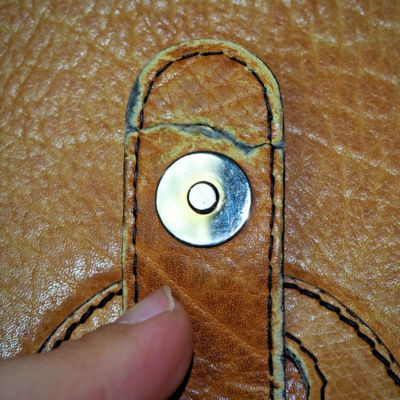 Vintage GOLDPFEIL CARACCIOLA (West Germany) Brown Leather Saddle Bag - Picture 9 of 16